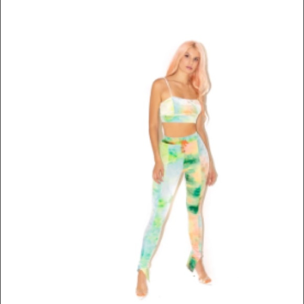 The Unicorn Universe tie dye velvet set